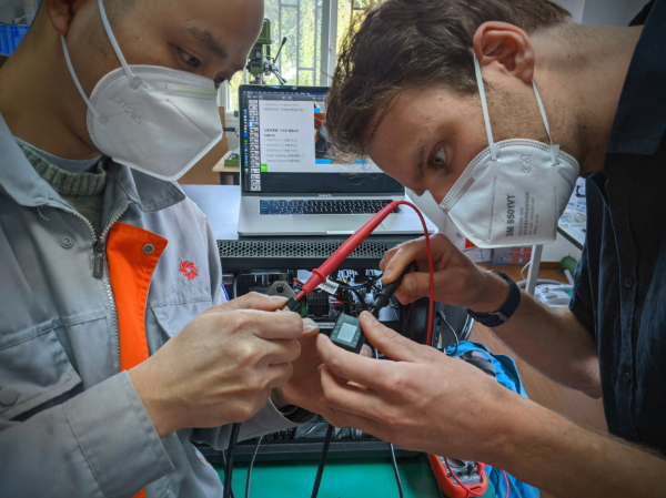 Tim in Chinese factory